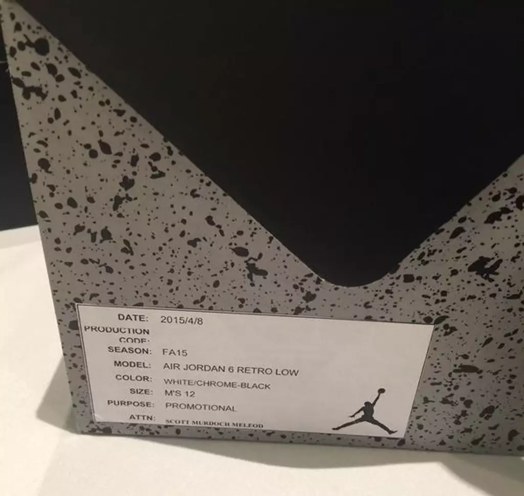 Air Jordan 6 Düşük Oreo