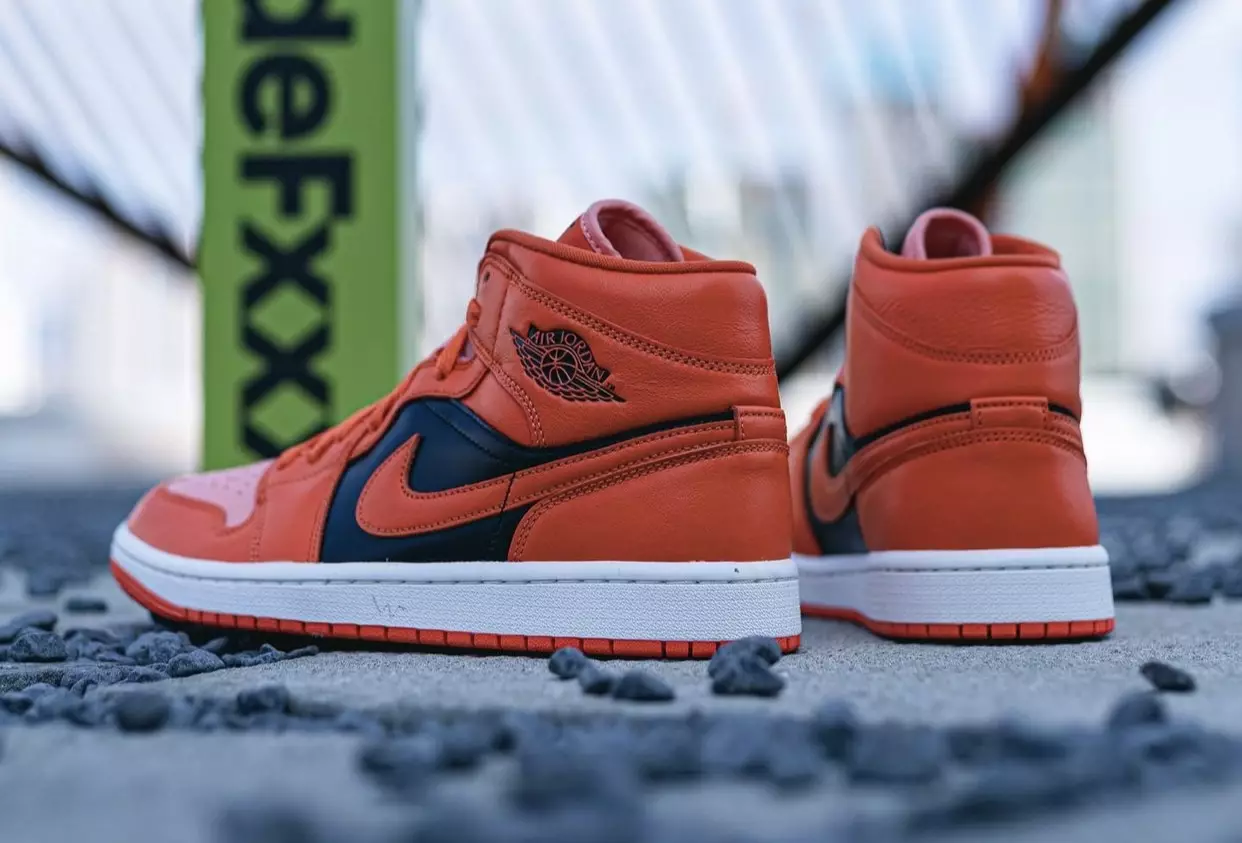 Air Jordan 1 Mid Orange Black DM3381-600 Шығарылған күні