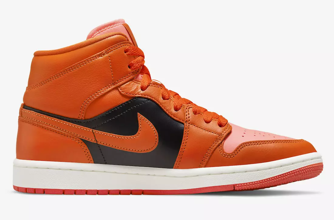 Air Jordan 1 Mid Orange Black DM3381-600 Megjelenés dátuma