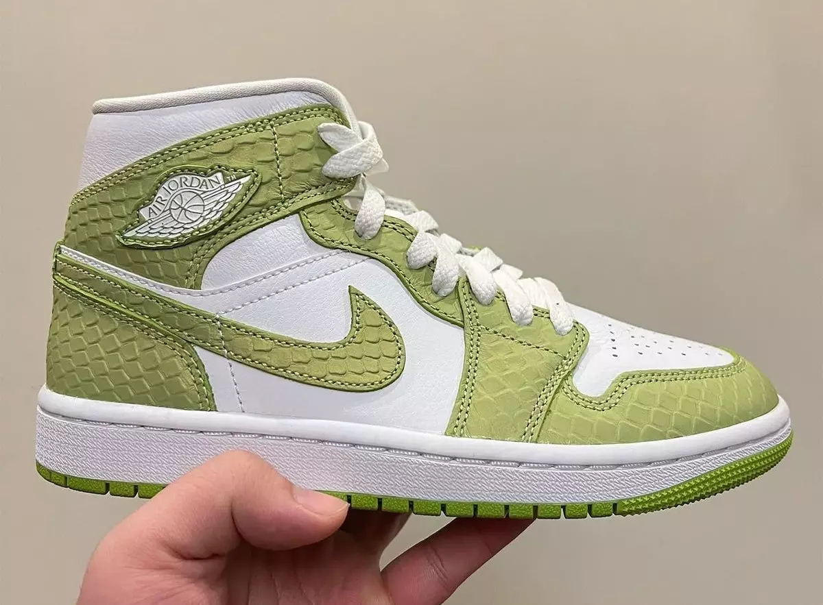 Air Jordan 1 Mid Green Python Snakeskin Datum izdaje Cena