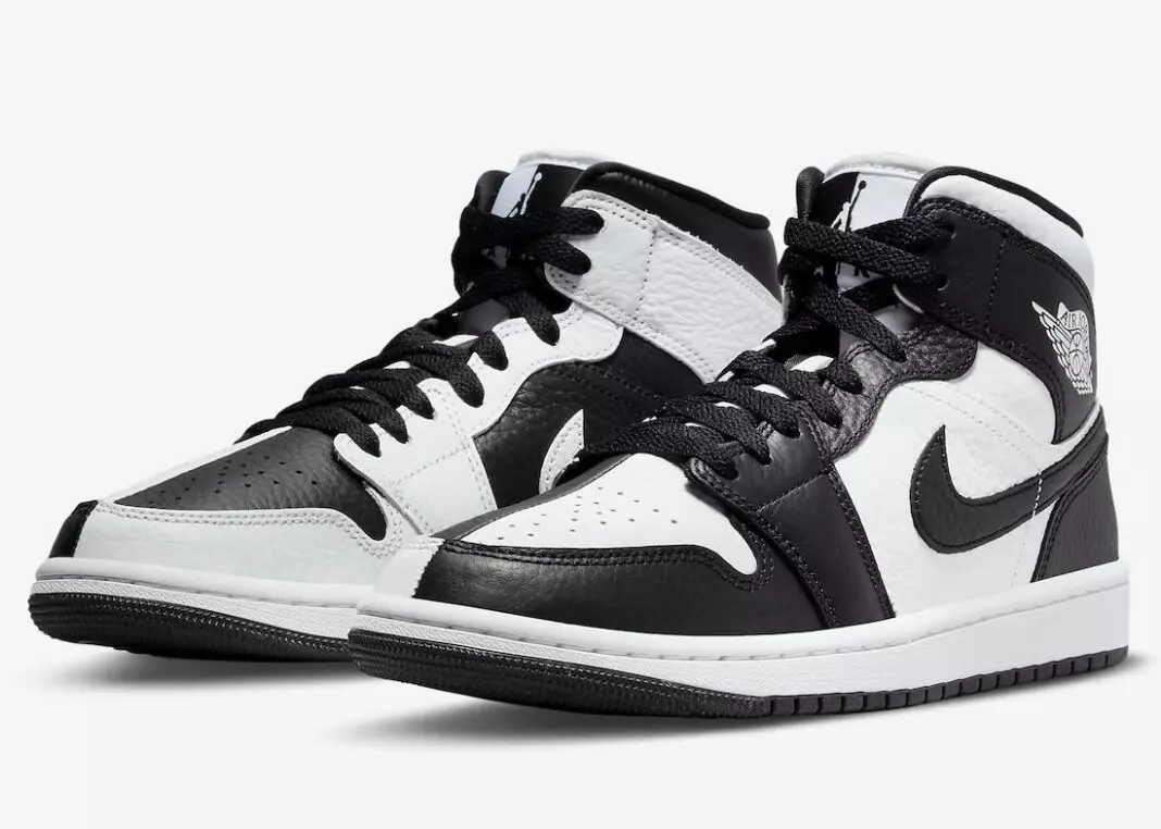 Air Jordan 1 Mid Invert Split Svart Vit DR0501-101 Utgivningsdatum