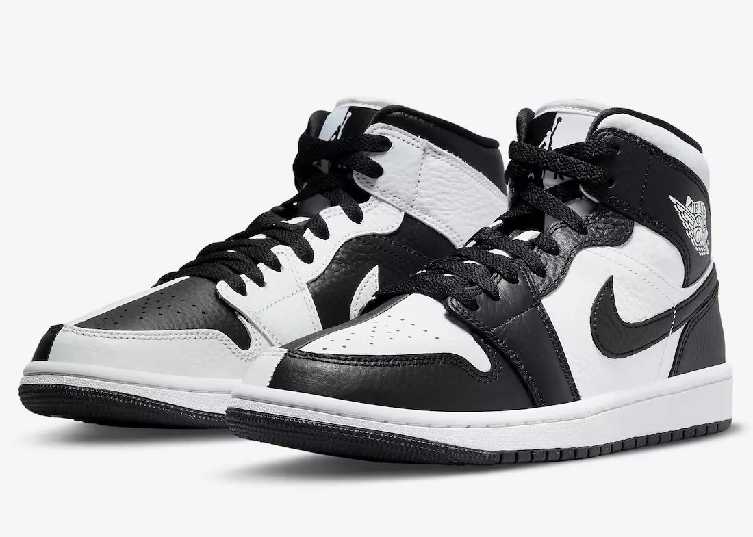 Air Jordan 1 Mid Invert Split Black Сафед DR0501-101 Санаи озод