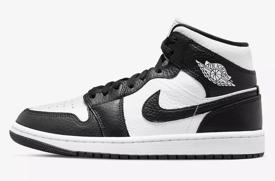 Air Jordan 1 Mëtt Invert Split Black White DR0501-101 Release Datum