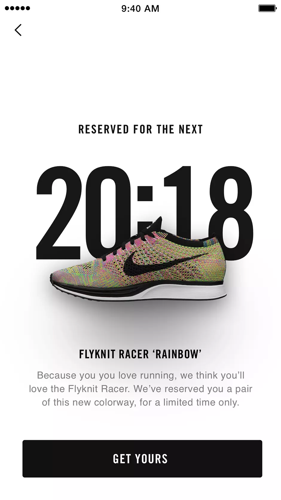 Nike Nova aplikacija iOS Android