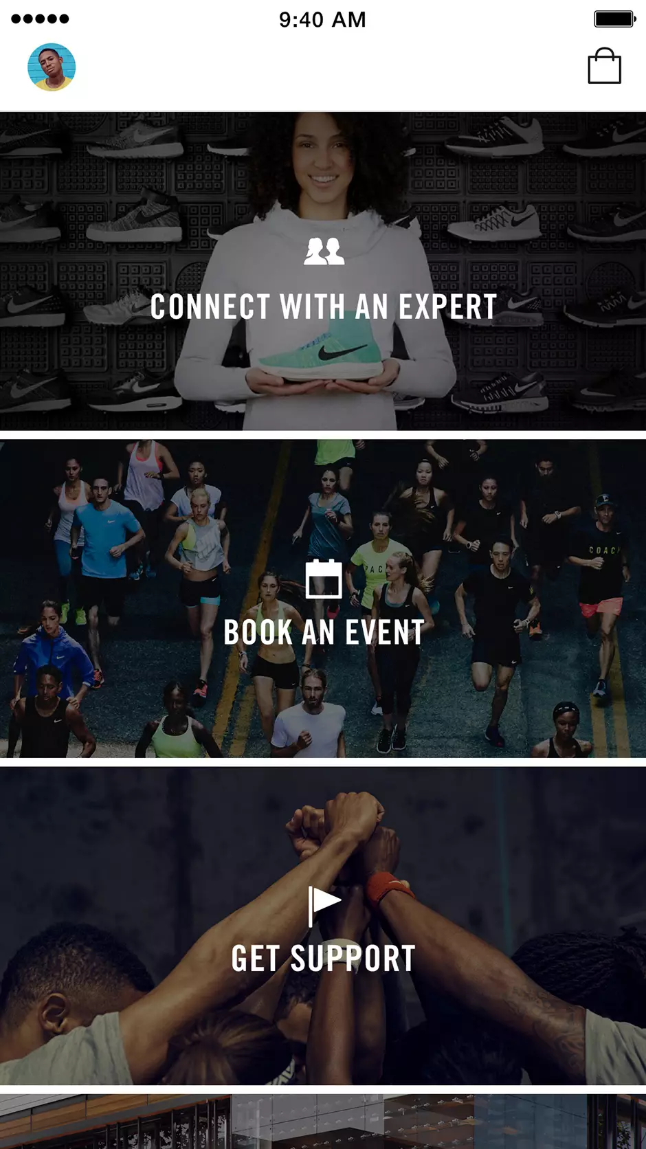 Nike nueva aplicación iOS Android