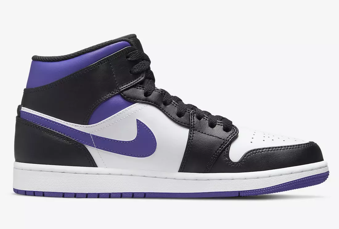 Air Jordan 1 Mid White Black Purple 554724-095 Дата выпуску