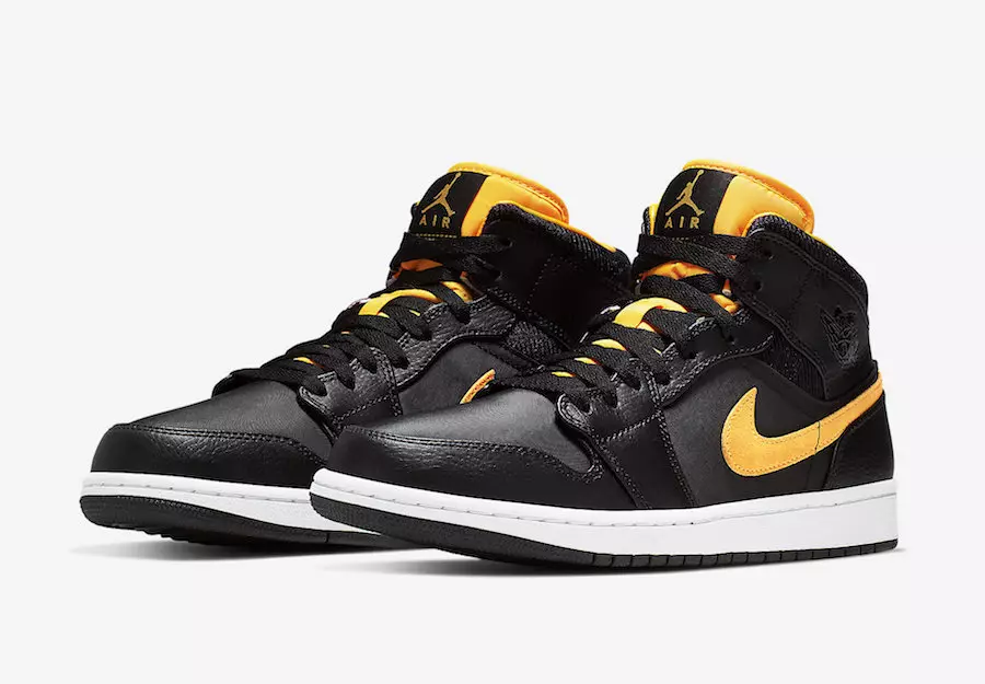 Air Jordan 1 Mid Releasing in Another Black and University Gold Colorway