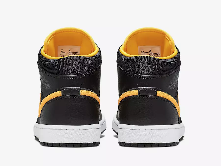 تاریخ انتشار Air Jordan 1 Mid Black University Gold CI9352-001