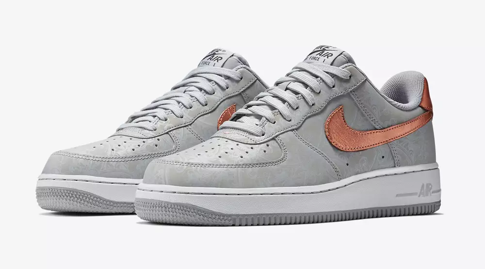 Nike Air Force 1 LV8 Gri lup Roșu metalic Bronz