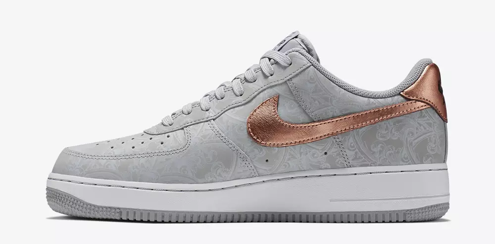 Nike Air Force 1 LV8 Wolf Grey металл қызыл қола