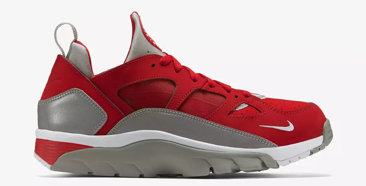 Nike Air Huarache edzőcipő alacsony vörös ezüst fényvisszaverő