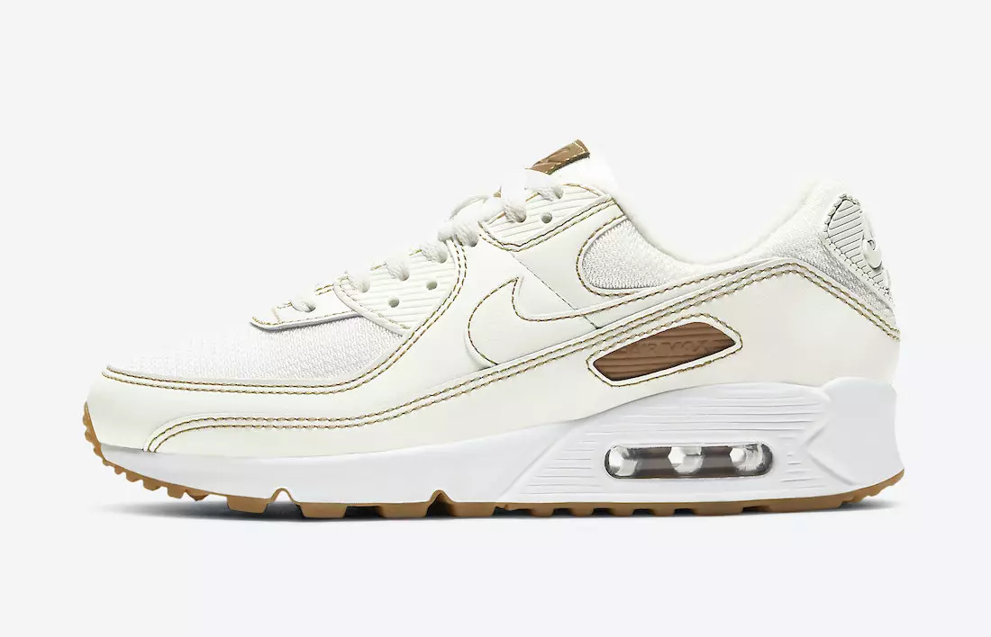 Nike Air Max 90 Sail Gum CU6474-100 Dáta Eisiúna