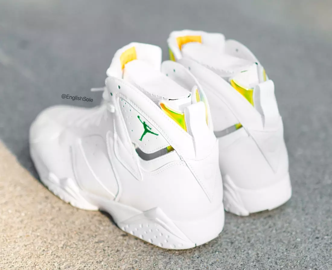 Blanc Air Jordan 7 Oregon Ducks PE