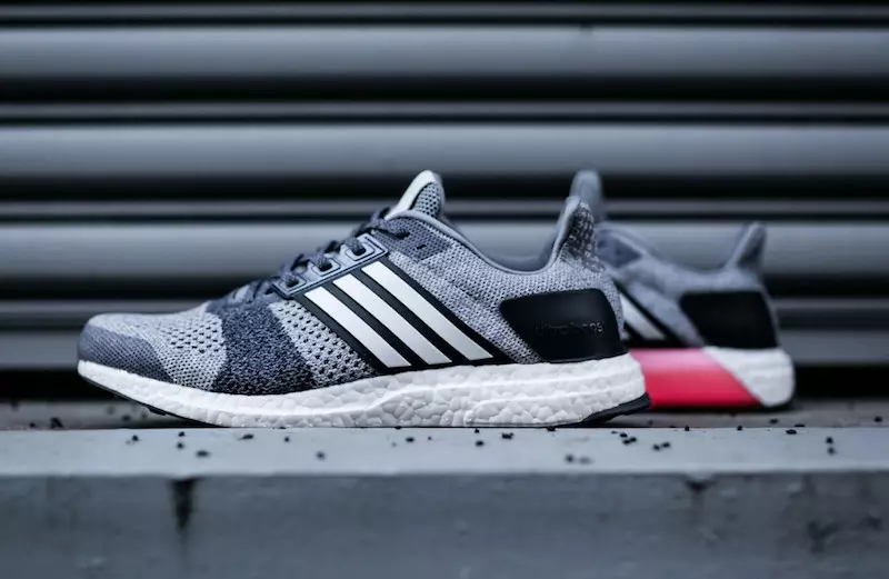 adidas Ultra Boost ST Grey Navy Pink