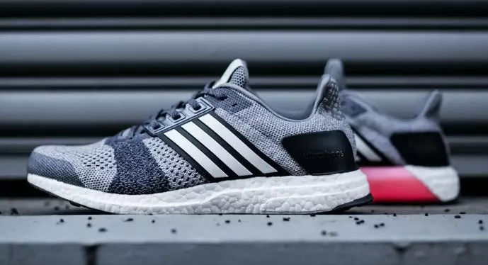 adidas Ultra Boost ST Gray Navy Pink