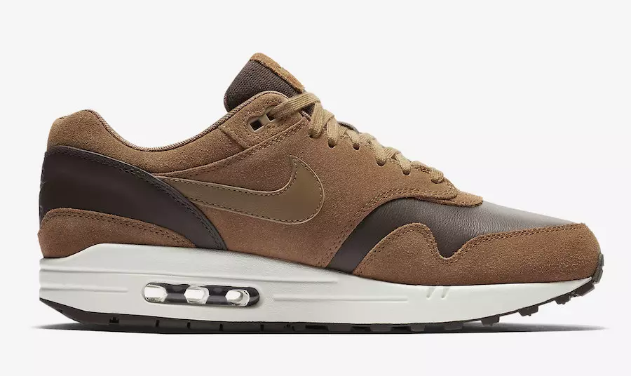 Nike Air Max 1 prémium bőr Ale barna