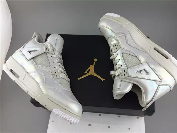 Air Jordan 4 GS Pearl Light Bone Kanon