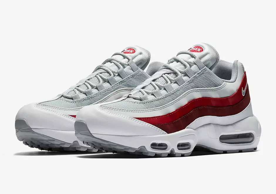 Nike Air Max 95 Team Red Wolf Cinza