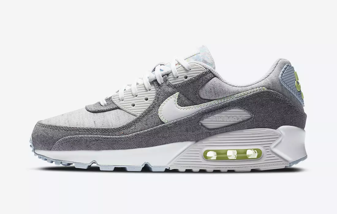 Nike Air Max 90 NRG וואַסט גריי CK6467-001 מעלדונג טאָג