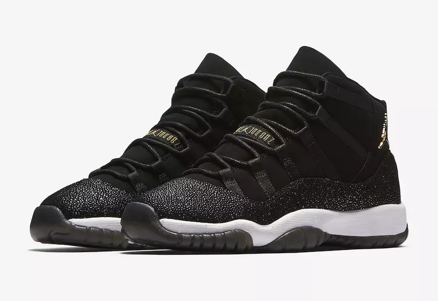 Jordan 11 zwarte pijlstaartrog goud 852625-030