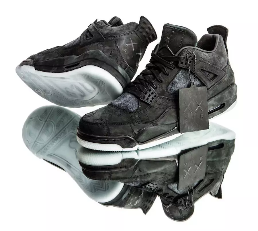 Air Jordan 4 KAWS Қара кибер дүйсенбі 930155-001