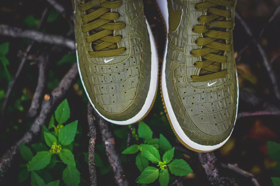 Nike Air Force 1 Low Militia Groen Croc