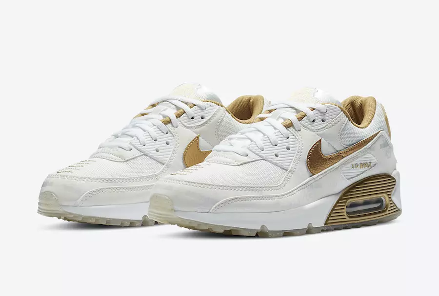 Ngày phát hành Nike Air Max 90 Worldwide White Gold DA1342-170