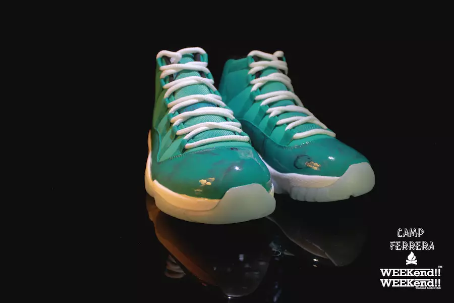 Air Jordan 11 Esmeralda personnalisé