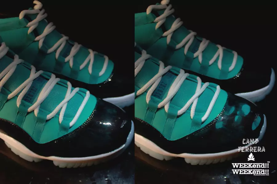 Air Jordan 11 Esmeralda personnalisé