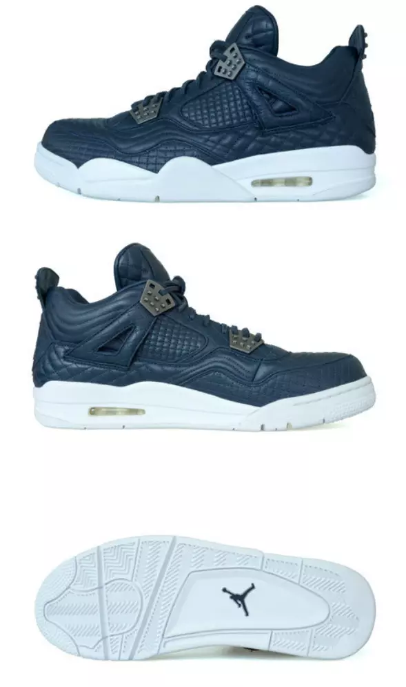 Air Jordan 4 Дээд зэрэглэлийн хар хөх цагаан