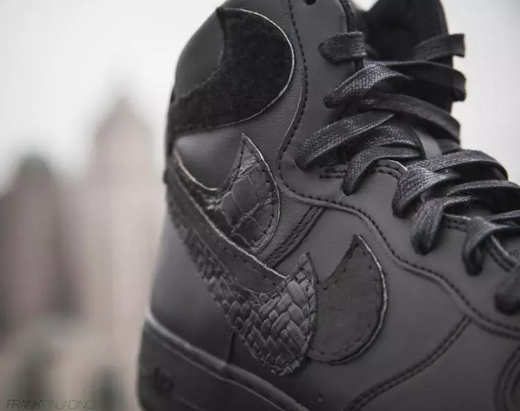 Nike Air Force 1 туура эмес текшерүүлөр Black John Geiger