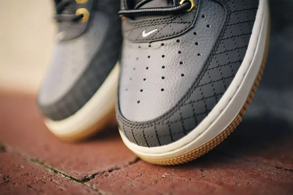 Nike Air Force 1 Low Cuero Gris Goma