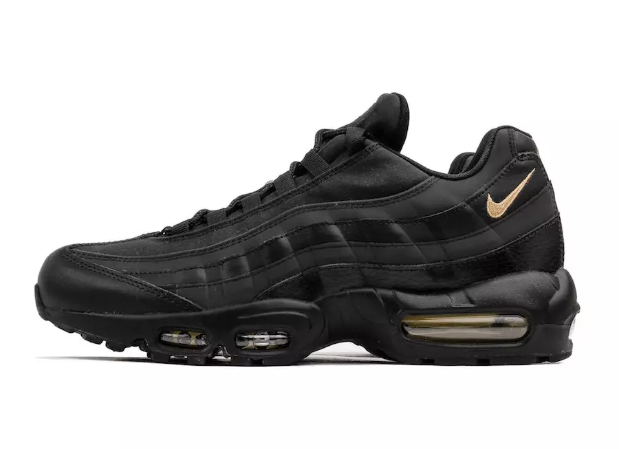 Nike Air Max 95 Premium Qara/Qızılı rəngdə buraxılır