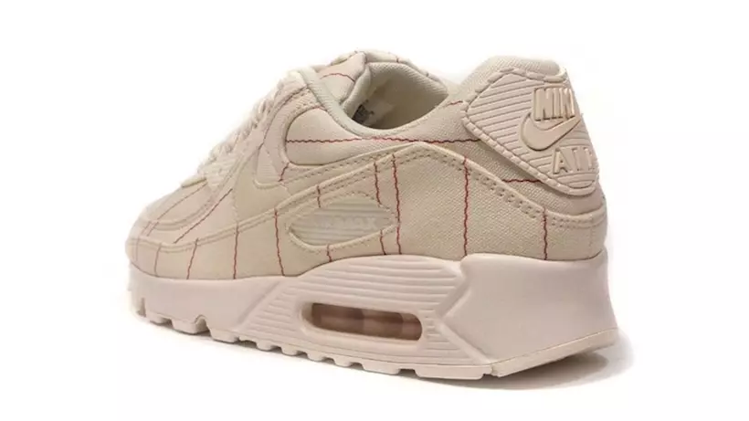 Nike Air Max 90 נאַטירלעך טשילי רויט CZ5593-100 מעלדונג טאָג