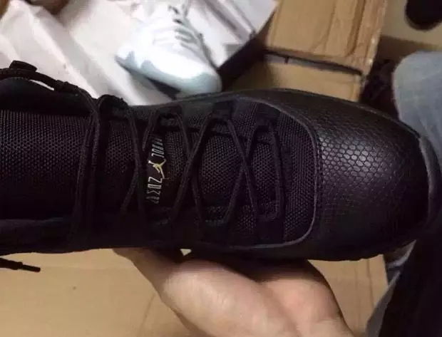 Čierna hadia koža Air Jordan 11