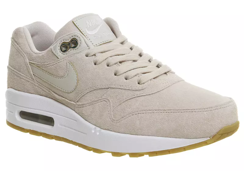 Nike Air Max 1 rúskinnspakki bleikur haframjöl