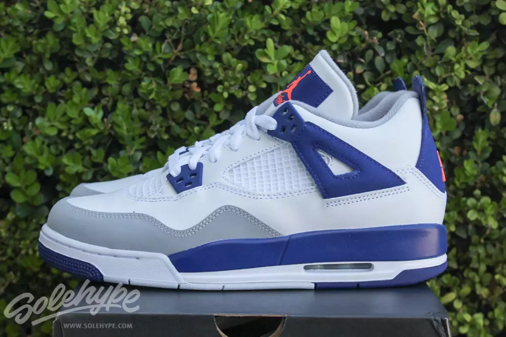 Air Jordan 4 GS Royal Azul Hype Naranja