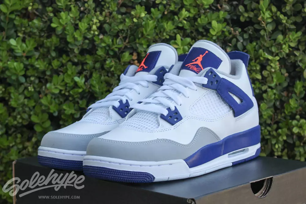 Air Jordan 4 GS Blau Reial Taronja Hype