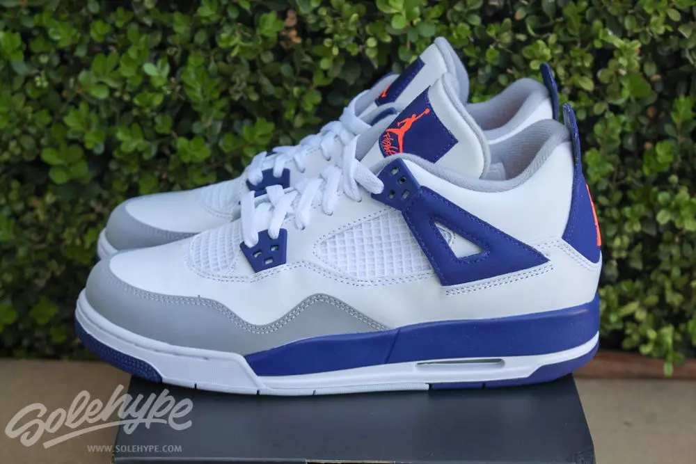 Air Jordan 4 GS Royal Blue Hype Pomarańczowy