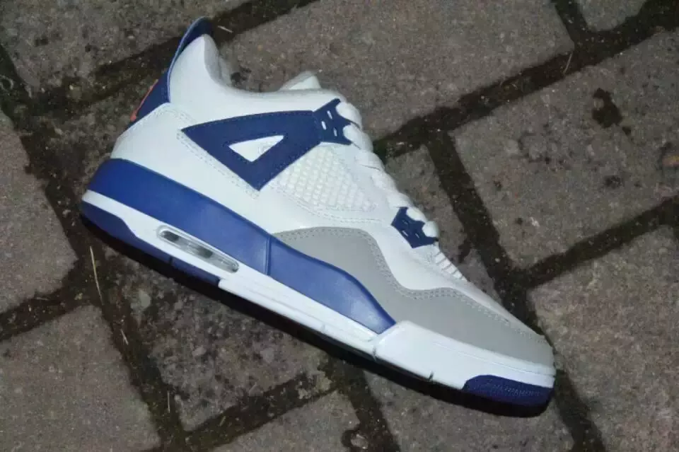 Air Jordan 4 GS ақ көк қызғылт сары 2016