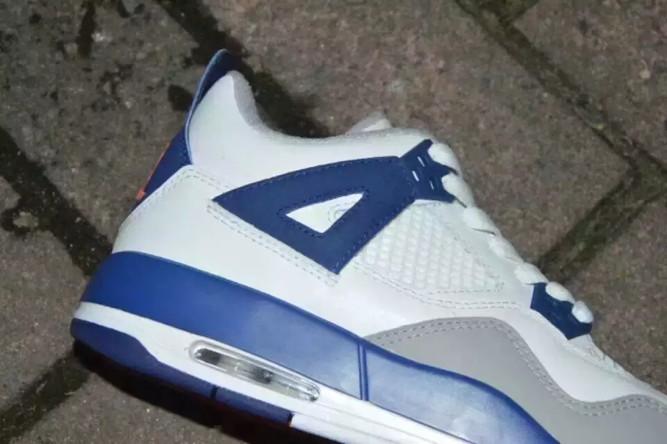 Air Jordan 4 GS ақ көк қызғылт сары