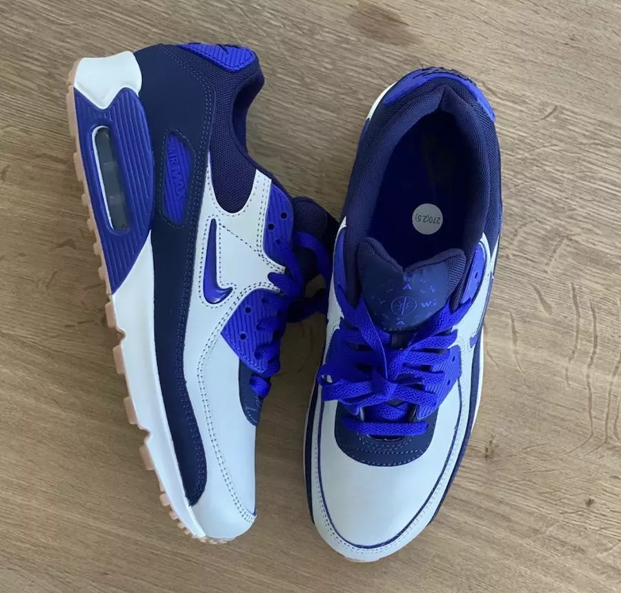 Nike Air Max 90 mājās, zils izlaišanas datums