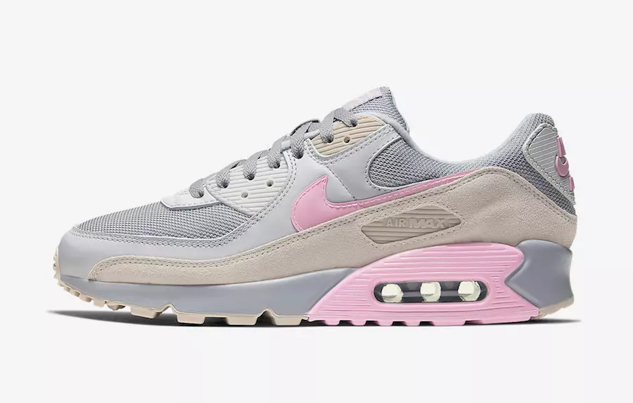 Nike Air Max 90 Grey Pink CW7483-001 Санаи барориши