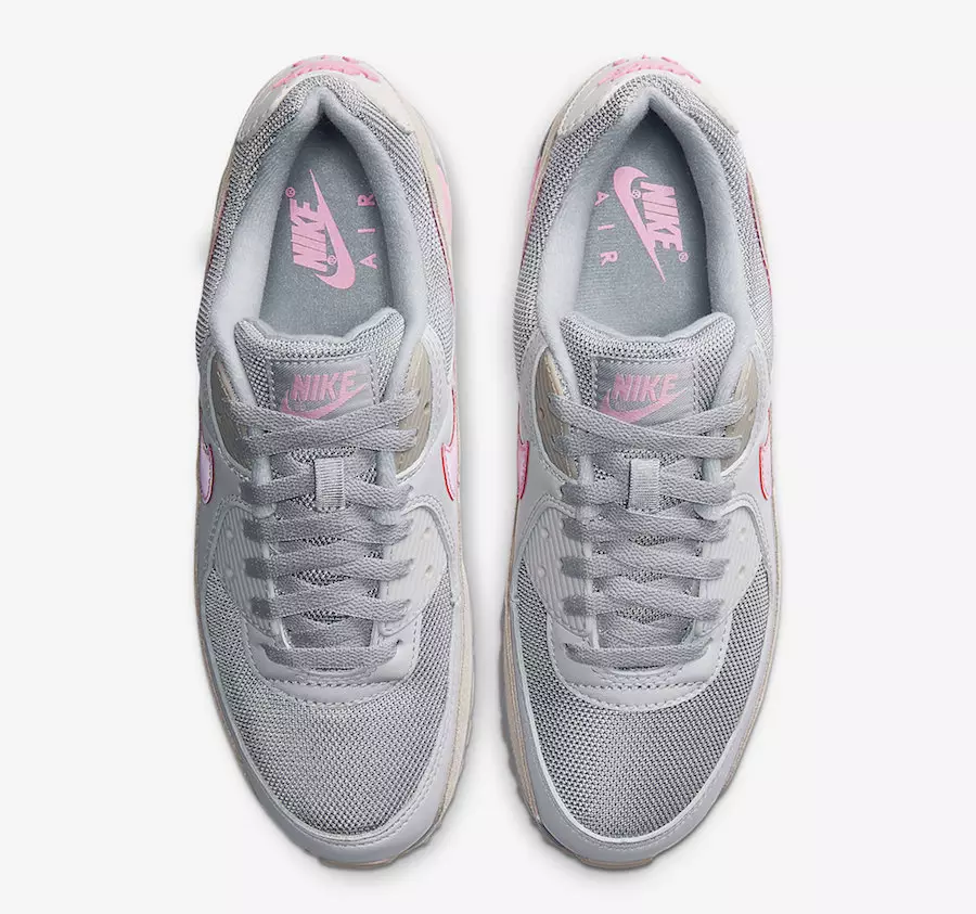 Nike Air Max 90 Grey Pink CW7483-001 Dáta Eisiúna