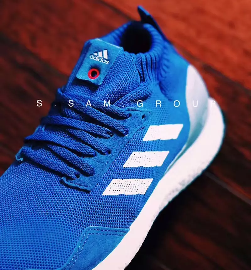 adidas Ultra Boost Mid Run Thru Time Été 2017 Bleu Blanc