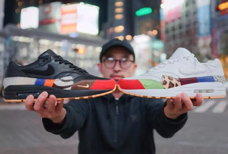 Nike Air Max 1 Мастер Сафед Дӯстон ва оила