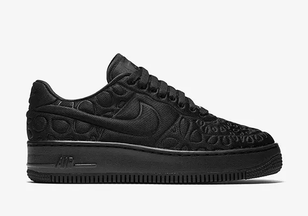 Nike Air Force 1 Upstep Triple Zwart