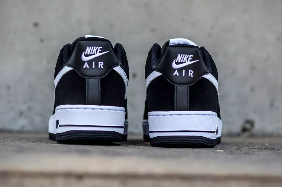 Nike Air Force 1 Düşük Süet Mesh Obsidyen Siyah Beyaz