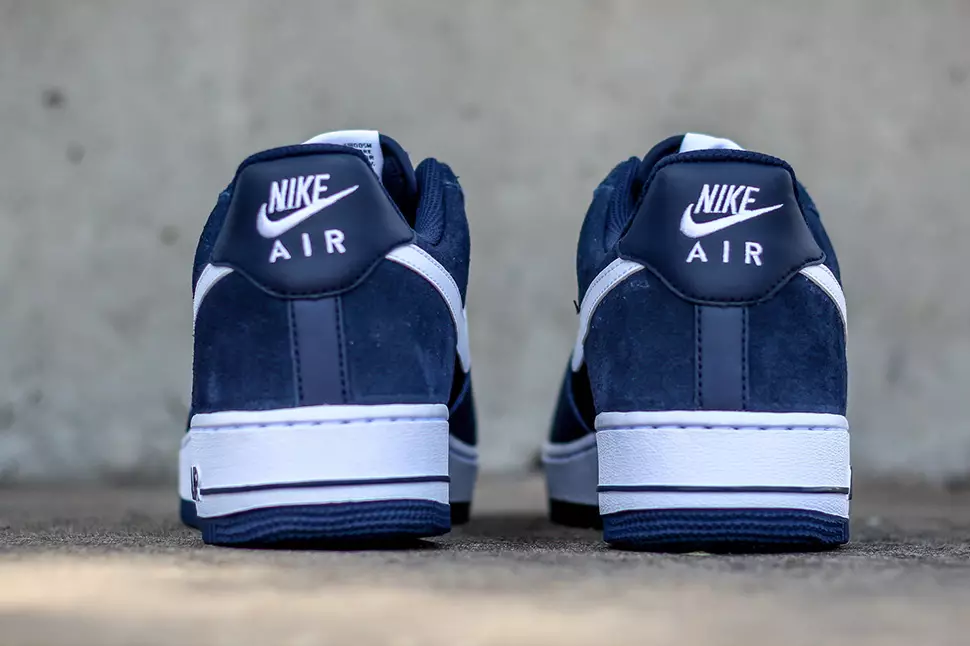 Nike Air Force 1 Low זמש Mesh Obsidian שחור לבן