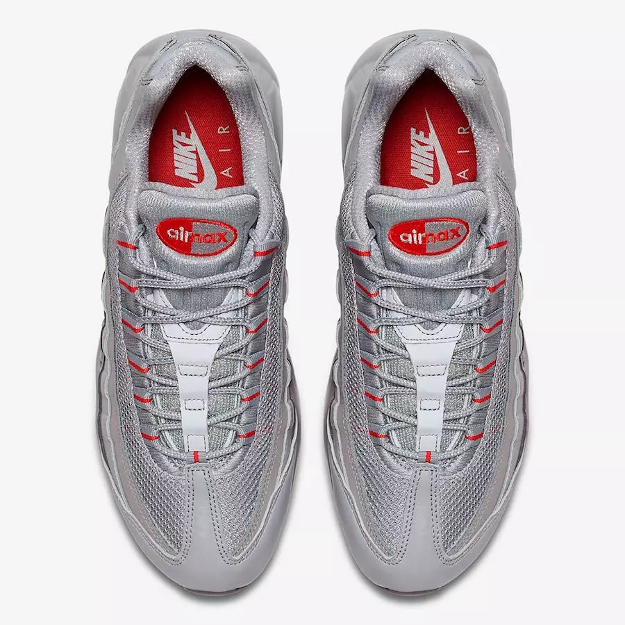 Nike Air Max 95 Silfurrautt AQ9972-001 Útgáfudagur